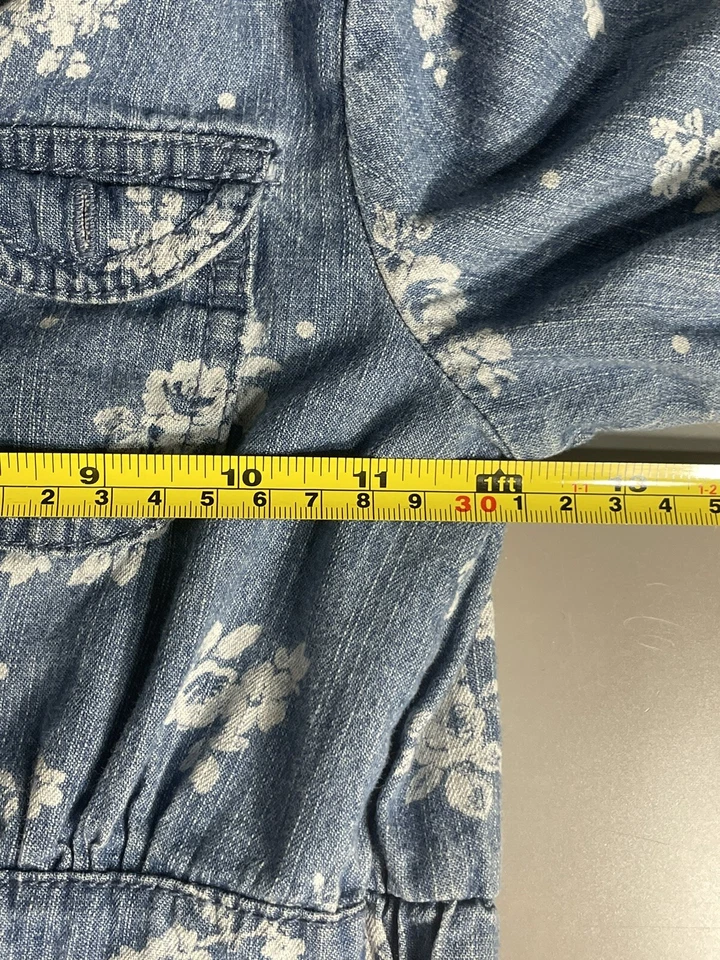 genuine kids oshkosh Denim Floral dress for girls Size 5 T - Image 4 of 4