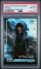 2024 Topps STAR WARS CHROME Aurebesh Variation PSA 10 Card AV-28 DRASH 35/99