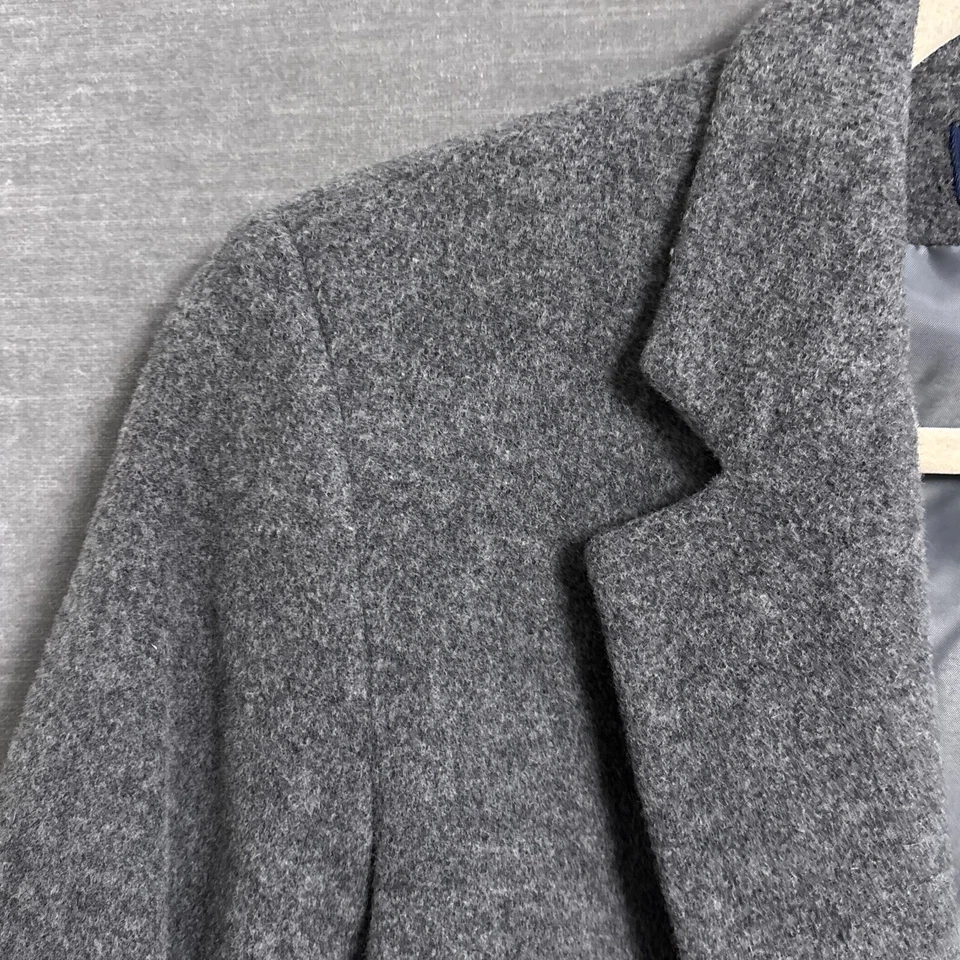 Blazer Preston York 4 Pequeño Gris Lana Cachemira Clásico Preppy Carrera De Colección Foto 2 de 4