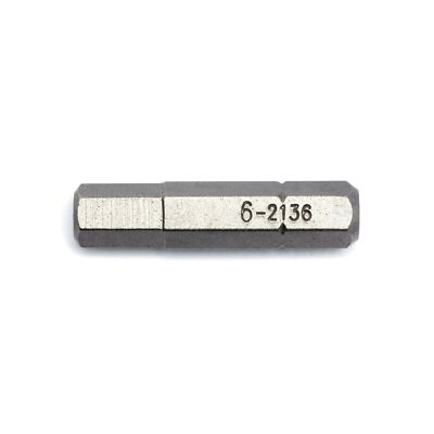 Genius Tools 1/4'' Hex Shank, 6mm Hex Screwdriver Bit, 30mmL - 2136