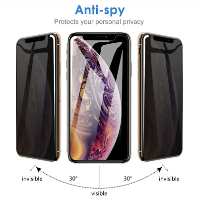 3 Pack Anti-Spy Privacy Glass Screen Protector iPhone 15 14 13 12 Pro Plus Max