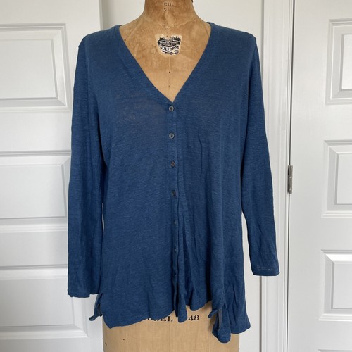 J. Jill Love Linen Cardigan Sweater 