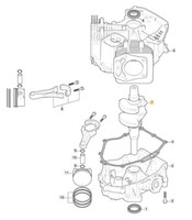 Baum Motor Original Stiga Motor Drei 635V AufsitzmäHer RasenmäHer 118551555/0