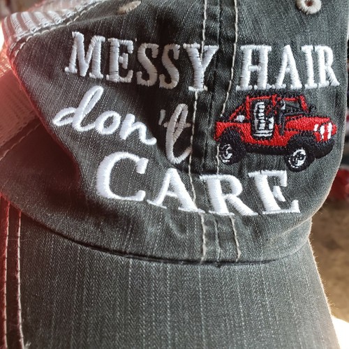 Messy Hair Don't Care Jeep hat! | eBay