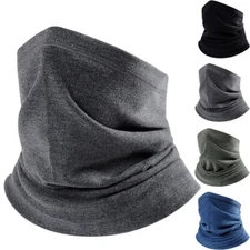 Winter Outdoor Sports Fleece Neck Warmer Gaiter Ski Face Mask Cover Unisex Scarf