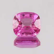 AAA Natural Flawless Ceylon Pink Sapphire Loose Cushion Gemstone Cut 11x10 - MM