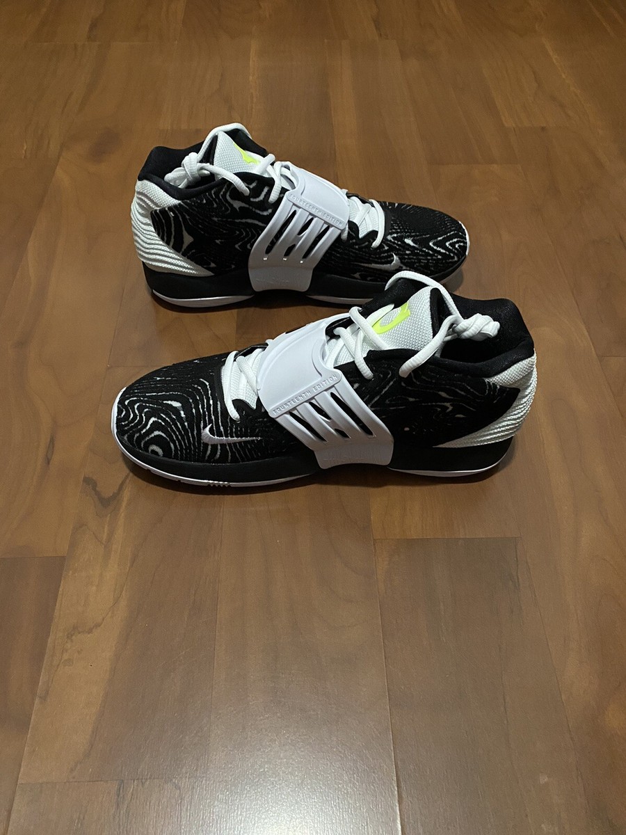 Nike KD 14 TB Basketball Black White Volt Kevin Durant  display picture 2