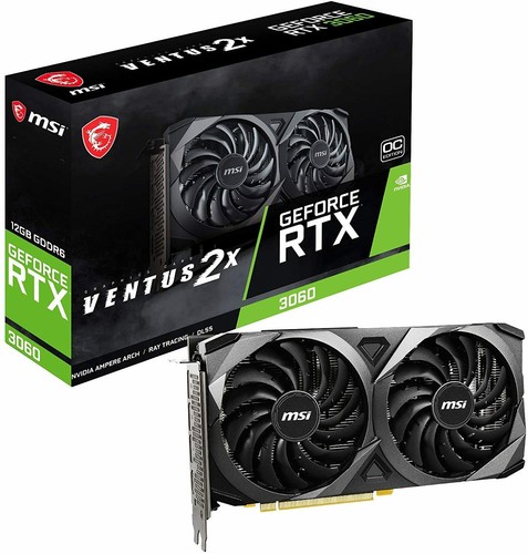 MSI GeForce RTX 3060VENTUS 2X 12G OC Graphics Board VD7553 - Picture 1 of 9