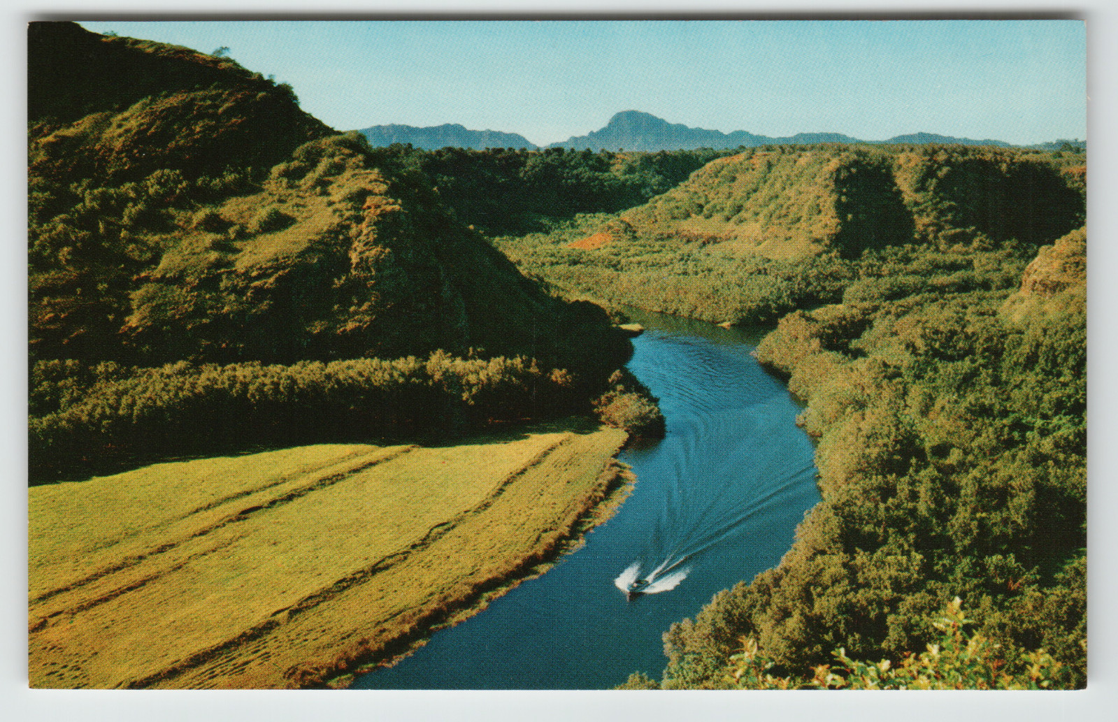 Postcard the Wailua River in Kauai, Hawaii