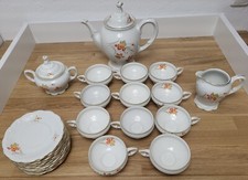 Kaffeekanne.Sahnek&auml;nnchen. Zuckerdose .12&times; Tassen. 11&times;Untertassen.