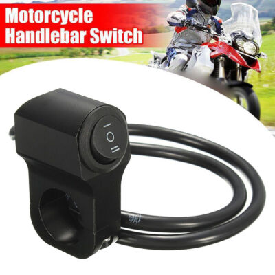 Suuonee Motorrad Schalter 12V Universal Für 22mm Lenker – Haupt- & Nebelscheinwerfer EIN/AUS, Wasserdicht