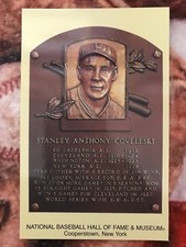 Stan Coveleski Postcard - Baseball Hall of Fame Induction Plaque - Photo 