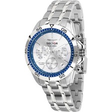 SECTOR SGE 650 OROLOGIO UOMO R3273962003 ACCIAIO DATA 42mm LIST 299€ SOTTOCOSTO