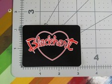 vtg 2000s Blackhart Wheels skateboard sticker medium rectangle