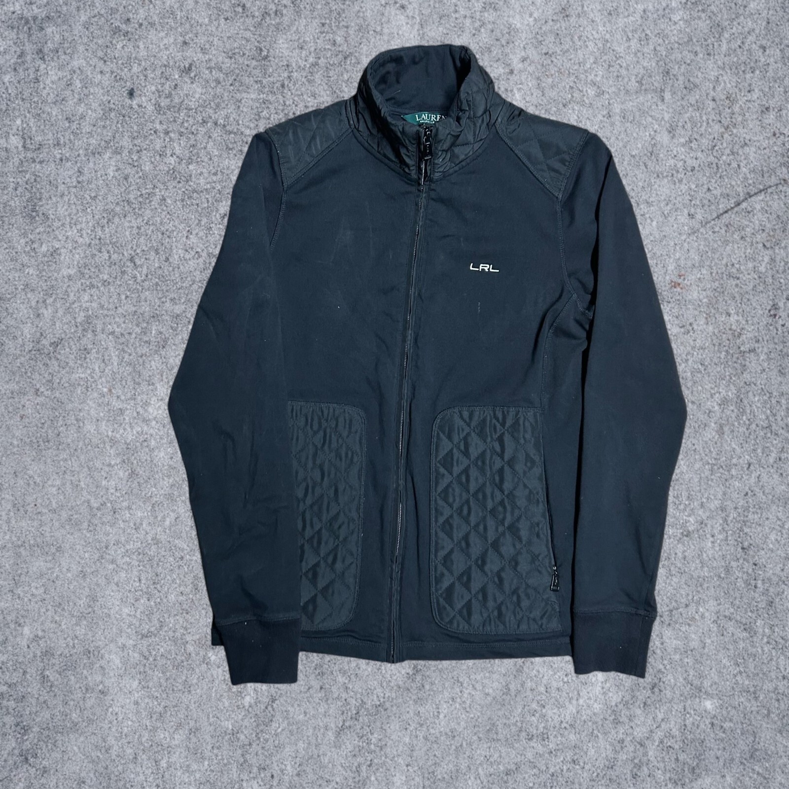 Lauren Ralph Lauren Quilted Full Zip Activewear Jacket Black