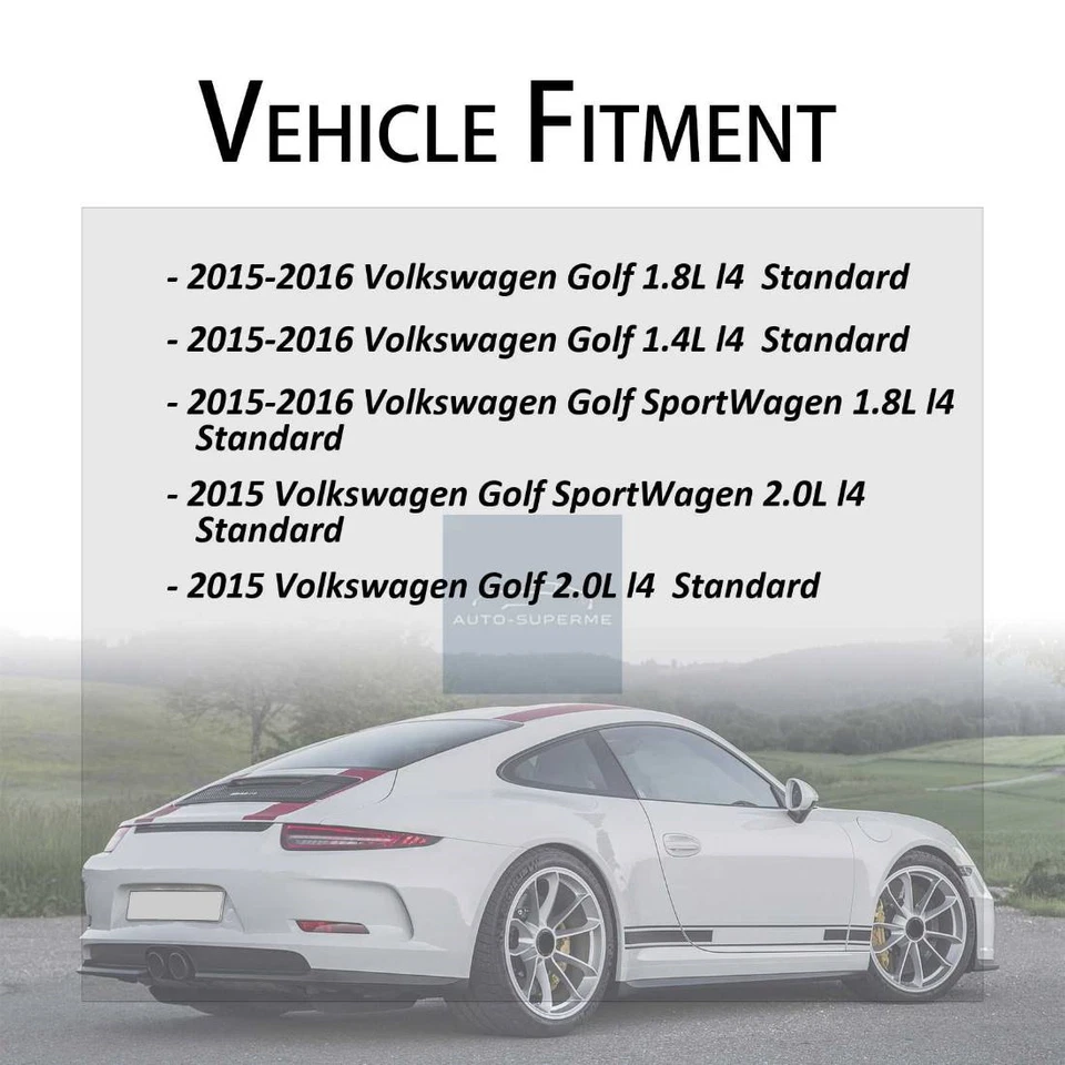 Стандартный задний комплект тормозного шланга 2x для Volkswagen Golf SportWagen 2015-2016 годов выпуска - Изображение 2 из 4