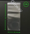 3" x 6" Heavy Duty Clear Resealable Zip Top Lock FDA Clear Plastic Bags 6 miL