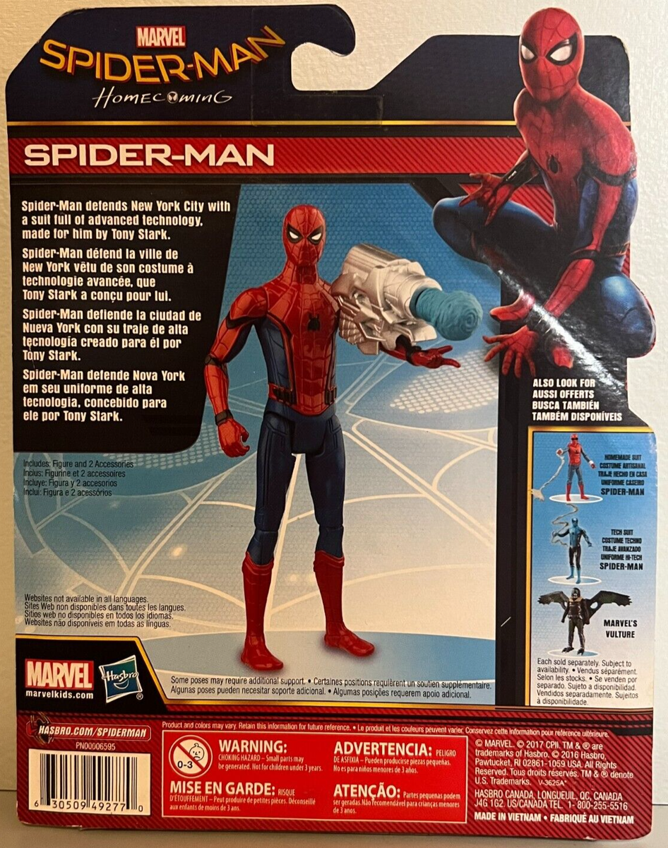 Marvel SPIDER-MAN HOMECOMING Figure w/ Web Shooter - 6-inch Marvel SPIDER-MAN HOMECOMING Figure w/ Web Shooter - 6-inch