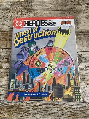 DC Heroes RPG Modul The Wheel Of Destruction Mayfair Games. Inc 1985