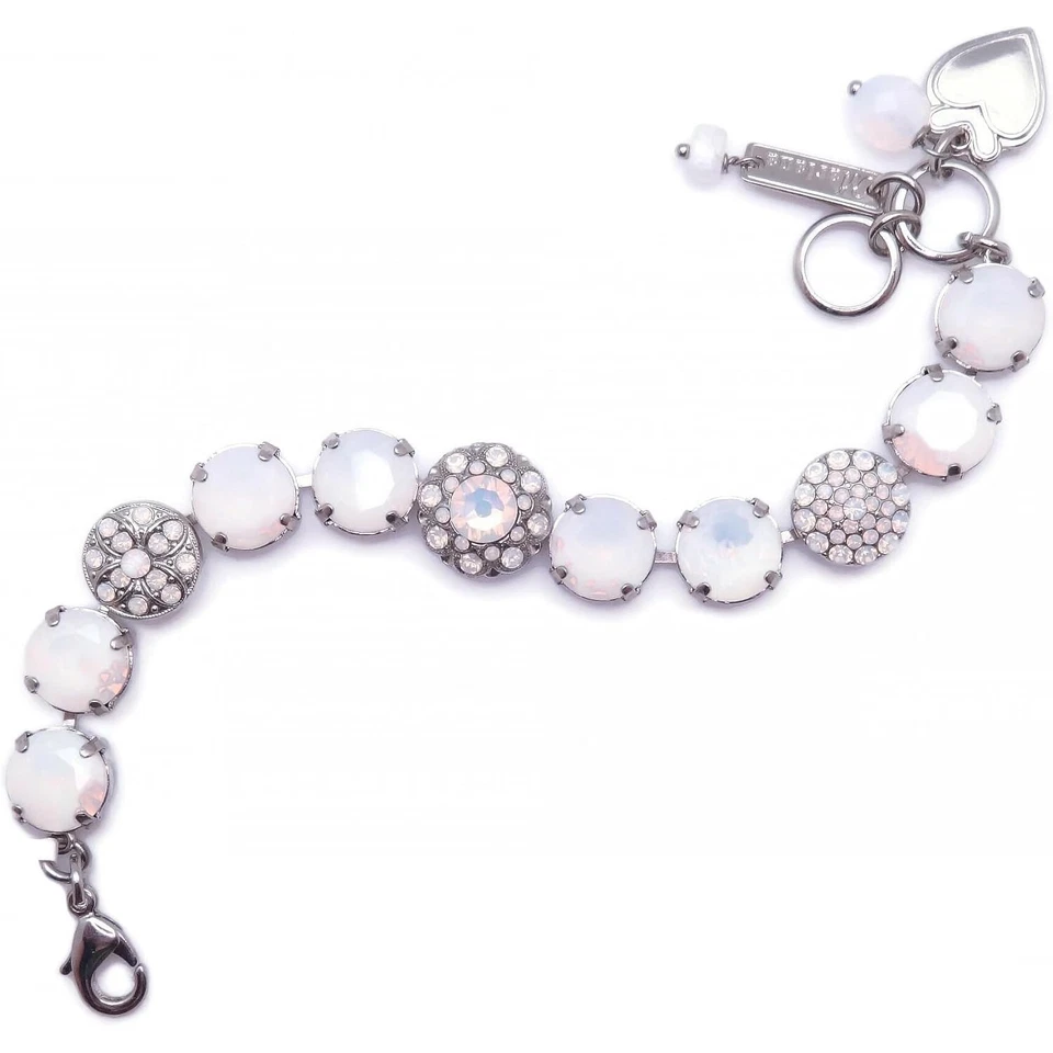 Pulsera de plata Mariana en mosaico de cristal de ópalo blanco 234234 nueva con etiquetas Foto 3 de 4