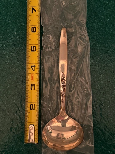 Summer Song by Lunt Sterling Silver Solid Gravy Ladle 6 1/4" Serving Silverware