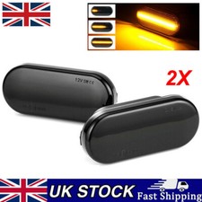 2x Dynamic LED Side Marker Indicator Lights For Ford Fiesta MK6 Focus MK2 C-Max