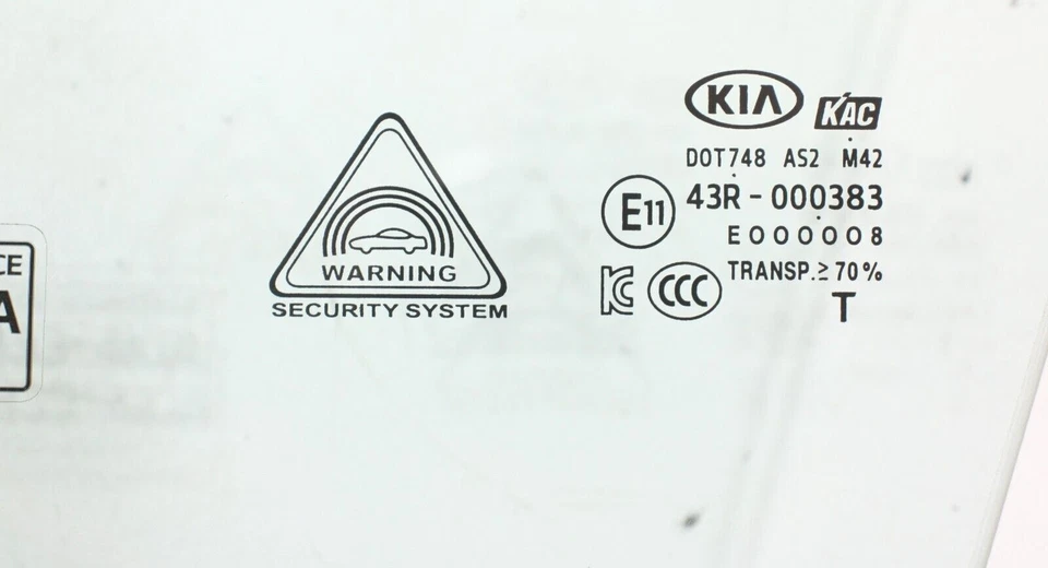 2017 - 2022 KIA SPORTAGE FRENTE ESQUERDA PORTA DO LADO DO MOTORISTA JANELA VIDRO FABRICANTE DE EQUIPAMENTO ORIGINAL - Imagem 4 de 4