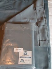 4 New H.VERSAILTEX Stone Blue Blackout Curtains Thermal Window Panels 52x84"