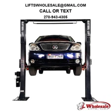 New KATOOL AM120SD 12,000lb 2-Post Clearfloor Lift Single Release