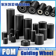 POM Ø18~60mm Roller With Two Bearing Guiding Wheel Flat Belt Idler Nylon Pulley