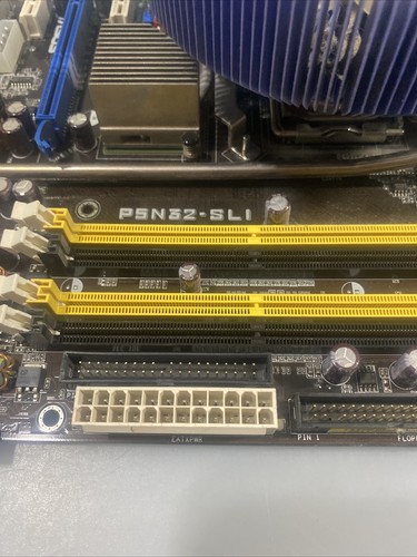 ASUS P5N32-SLI DDR2 Socket 775 Intel Motherboard + E6600 CPU - Bild 6 von 20