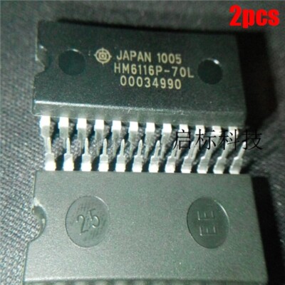 2Pcs General Purpose HM6116P-70L HM6116P DIP24 Static Ram New Ic lm