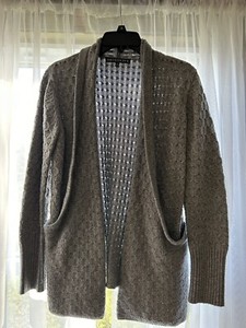 Brixon Ivy Cardigan Sweater Sz M Medium Grey Textured Stitch Fix