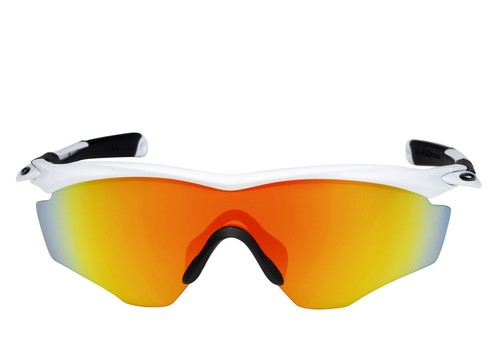 Oakley Herren Gespiegelt M2 OO9343 05 White Fire Iridium Wrap Sonnenbrille - Bild 2 von 4