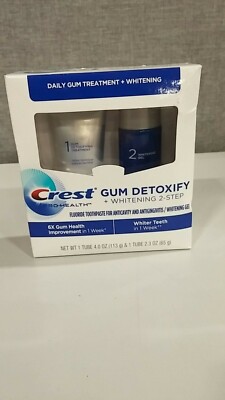 1 Crest Pro Health Gum Detoxify Plus Whitening Gel 2 Step Treatment Exp DE21