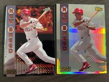 1999 Topps Chrome Scott Rolen + Topps Holofoil New Breed Insert (2 card) NB6