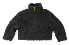 John Geiger Oversized Sherpa Jacket Size M Black