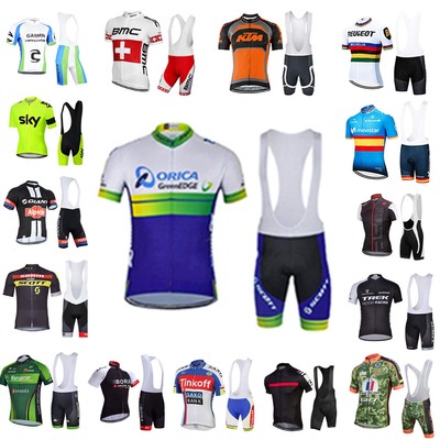 Radtrikot Set Kurzarm Herren Fahrradtrikot Fahrrad Rad Trikot Mountainbike Team