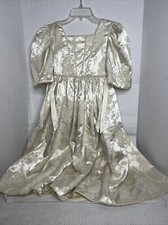 Girls vintage Storybrook heirlooms Ivory White sparkly Party Dress Bridal Size 6