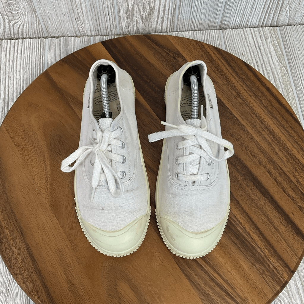 Sneakers Keen donna taglia 9 EU 39 5 bianche slip on vulcanizzate allacciate escursionismo