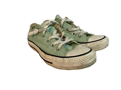 GOOD Converse All Star Shoes Size Womens 6/Mens 4 Teal Low Top Canvas Classic