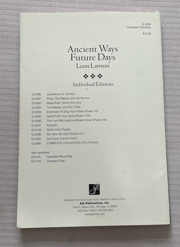 Ancient Ways Future Days : Celtic Season of Songs Music Scores by Liam Lawton - Imagen 3 de 7