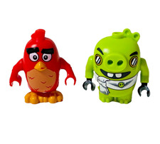 LEGO Angry Birds Red, Worried  Pilot Pig Minifigure ang003 ang004 75822