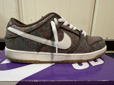 Nike SB Dunk Low Pro Men's Size 9.5 Paisley Brown/Cacao Summit White