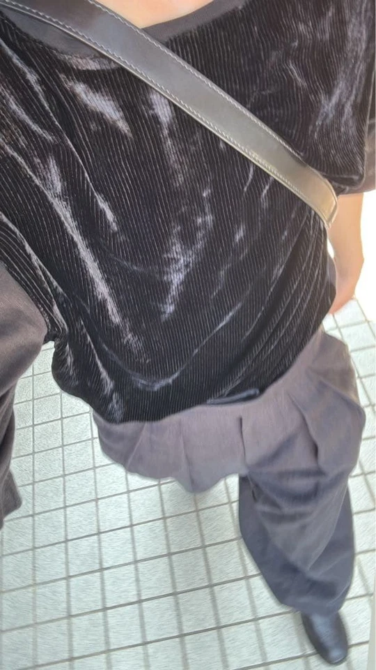 Camiseta negra ANN DEMEULEMEESTER algodón rayón XXS Foto 2 de 3