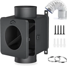 Metal Dryer Duct Lint Trap, Indoor Dryer Vent Kit, Indoor Dryer Vent for Electr