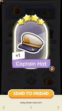 Captain Hat.  - Stickers - 4       -    Posh Pets Album    