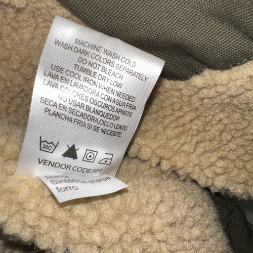 Lee Vest Mens M Brown Full Zip Sherpa Lined Canvas Outdoor Workwear Excellent - Picture 8 of 8