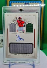 Yadier Molina National Treasures /25 Autograph Double Patch Pcs -ya