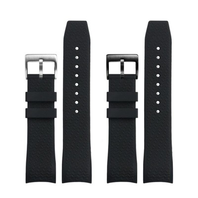 22 mm Silikon Kautschuk Schwarz Uhrenarmband Band für Citizen Sky Eagle...